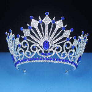 Crystal Queen King Tiara Crowns Women Girls Wedding Hair Jewelry Pageant Prom Diadem Female Headpiece Bridal Head Accessories