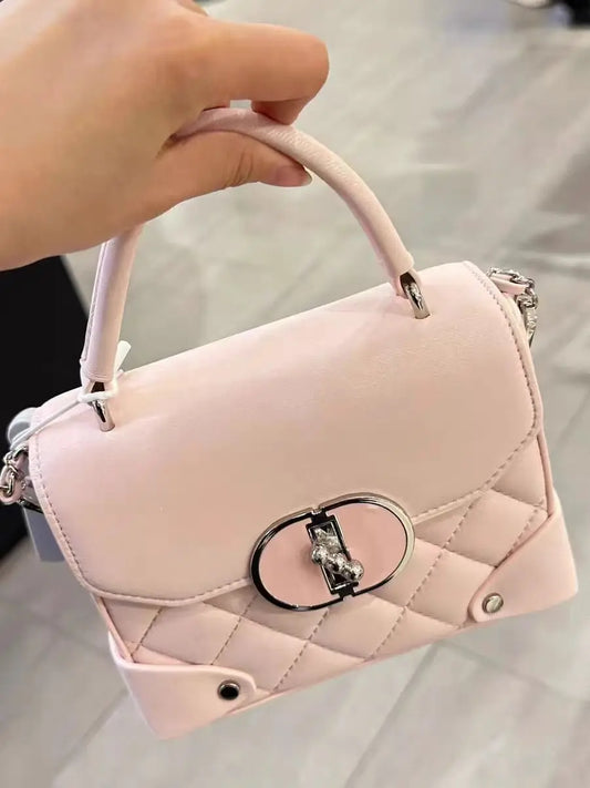 Sweet Cute Pink Y2k Hand Bag Women Harajuku Handle Chic Casual Messenger Bag Fairycore Aesthetic Crossbody Bags - EUFASHIONBAGS