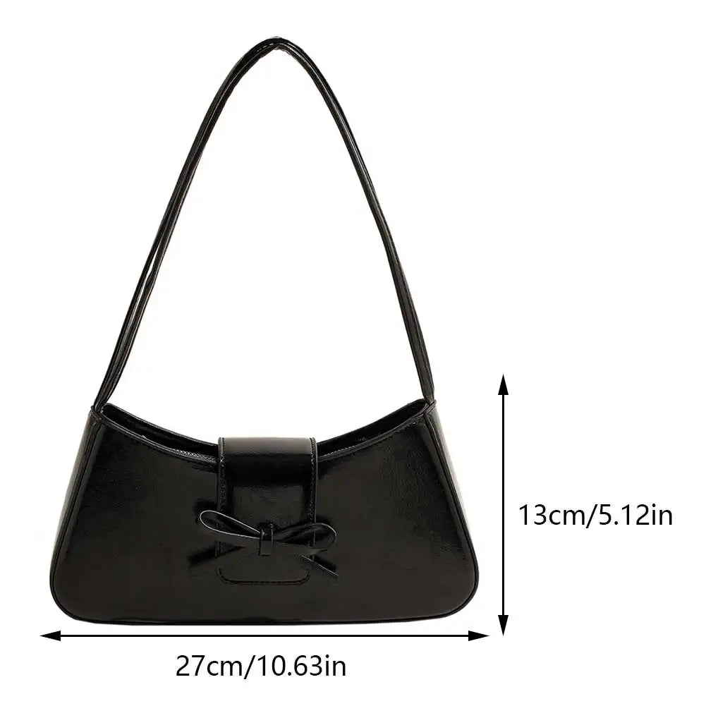 Fashion PU Leather Shoulder Bag for Women Y2K Bag for Girls Leisure Armpit Red Handbag Purses Travel Underarm Luxury Hand Bag