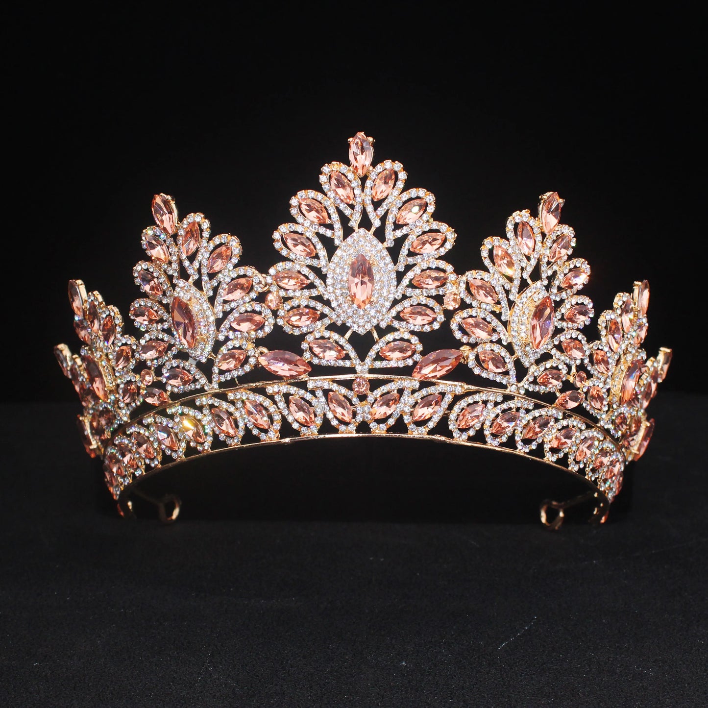 Luxury Crystal Tiara Crowns for Girl Women Pageant Prom Diadem Wedding Bride Hair Jewelry Accessories Bridal Hair Ornaments - EUFASHIONBAGS