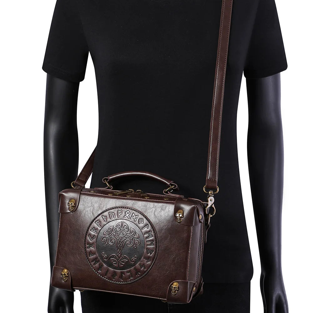 Medieval Renaissance punk industrial retro style women's shoulder bag messenger crossbody bag handbag messenger birthday gift