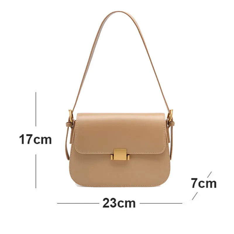 Luxury Designer Women Shoulder Bag 100% Genuine Leather Women's Crossbody Bag High Quality Cowhide Square Bags