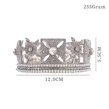 Load image into Gallery viewer, Royal Full Rhinestone Queen King Tiaras and Crowns Pageant Prom Diadem For Women/Girls Wedding Bridal Head Jewelry Accessories