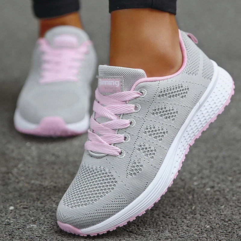 Women Flats Footwear Shoes Woman Lace Up Flats Shoes Casual Sneakers Women's Shoes Soft Zapatos Mujer Plus Size - EUFASHIONBAGS