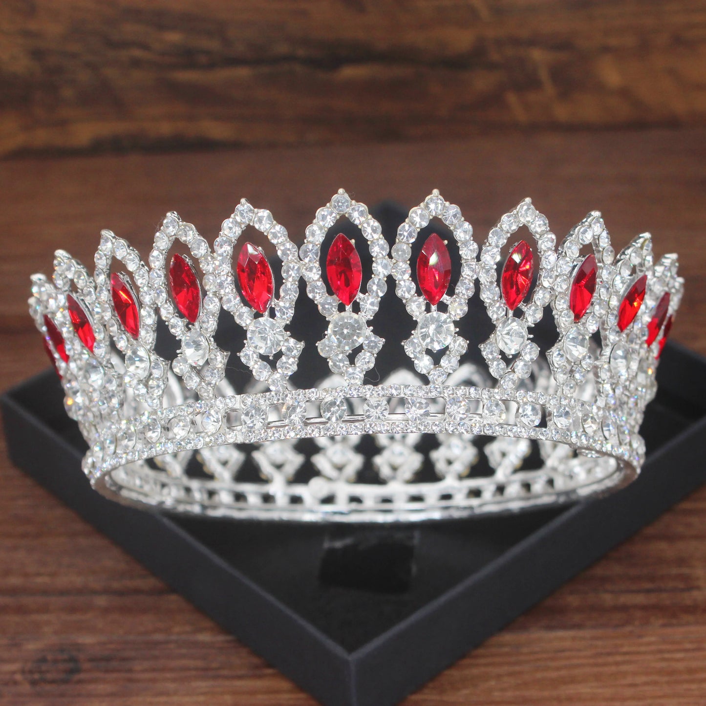 Luxury Crystal Tiaras and Crowns Queen Bride Diadem Wedding Bridal Headpiece For Women Hair Jewelry Accessories - EUFASHIONBAGS