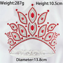 Cargar imagen en el visor de la galería, Luxury Queen Tiaras and Crowns Bride Women Crystal Diadem Hair Ornaments Wedding Bridal Hair Jewelry Accessories