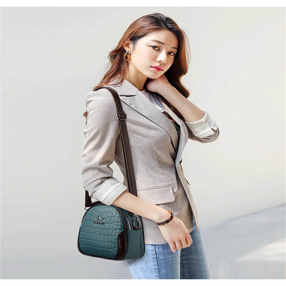 Luxury Designer New Messenger Bags PU Leather Leisure Female Bag Shoulder Bag High Quality Elegant Handbag Purses for Women