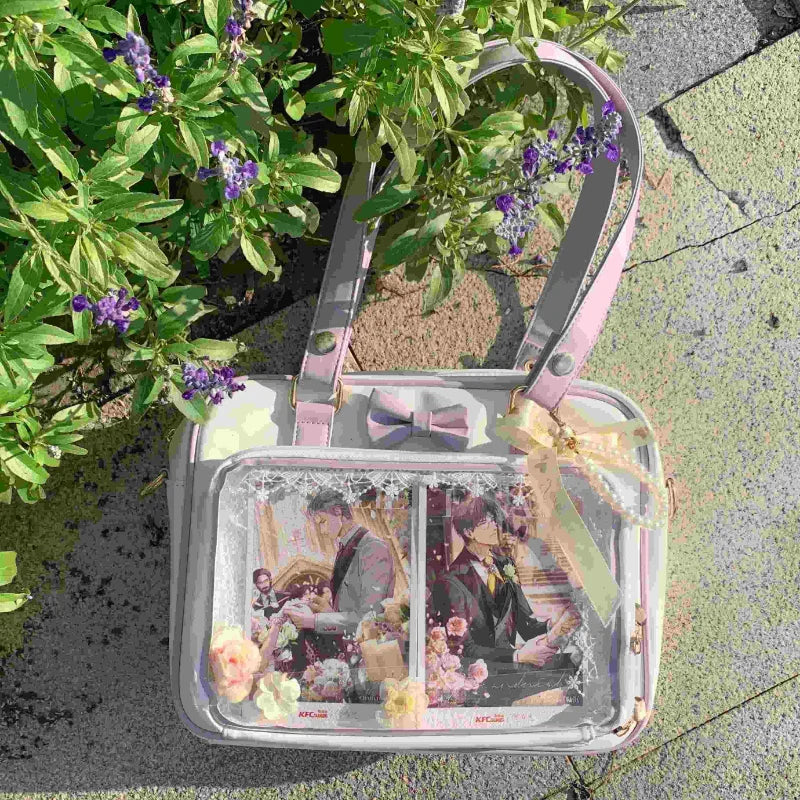 Kawaii Lolita Gilrs Ita Bags Fashion New Design Patchwork Bow DIY Bolso Mujer JK Uniform Crossbody Shoulder Bags - EUFASHIONBAGS