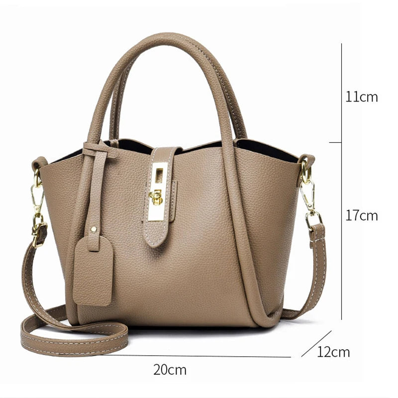 New Women's Tote Bag High Quality PU Leather Women Shoulder Bag Large Elegant Design Fashion Crossbody Bags