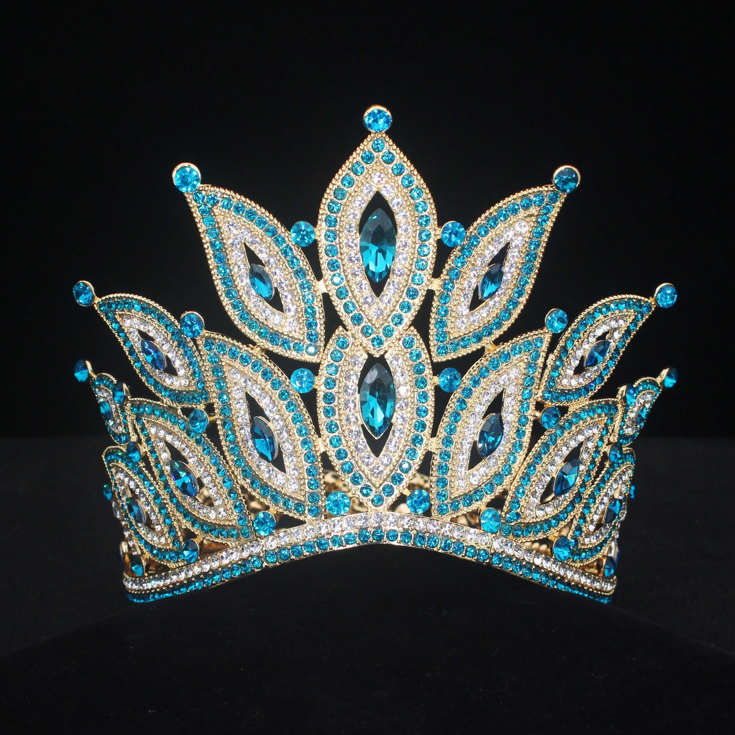 Luxury Queen Tiaras and Crowns Bride Women Crystal Diadem Hair Ornaments Wedding Bridal Hair Jewelry Accessories - EUFASHIONBAGS