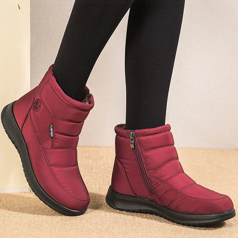 Women Boots Winter Shoes For Women Ankle Boots Waterproof Snow Boots Black Short Winter Botas Mujer Casual Botines Female - EUFASHIONBAGS