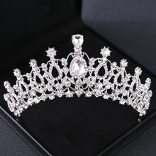 Cargar imagen en el visor de la galería, Crystal Wedding Tiaras And Crowns Rhinestone Princess Diadem Bridal Wedding Hair Accessories Jewelry Crown Tiara For Women Bride