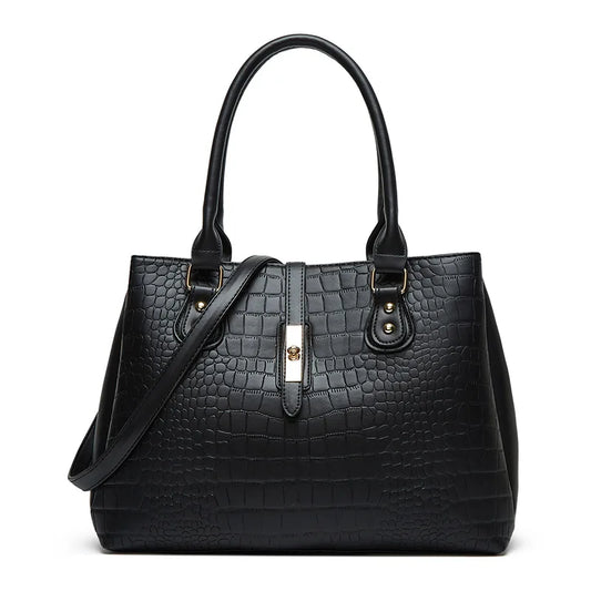 Vintage Retro Women Bag Luxury Designer Large Capacity Women's Shoulder Bags Crocodile Vein Fashion Female Handbags