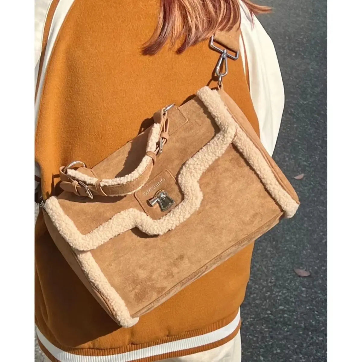 Vintage Brown Tote Bag Women Autumn Winter New Handle Large Shoulder Bag Female Casual Crossbody Bags Briefcase