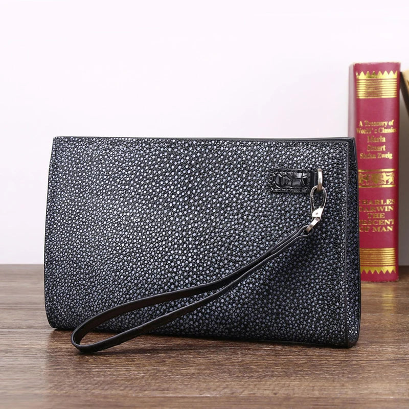 New Men's Clutch Bag High-quality Genuine Leather Envelope Clutch Bag Large Men's Bag