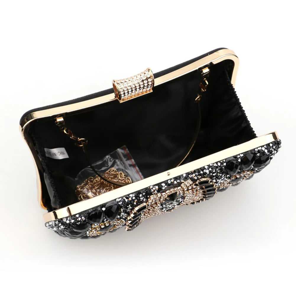 Women Diamonds Evening Bags Rhinestones Small Luxury Clutch Glitter Evening Bags for Parties Wedding Clubs