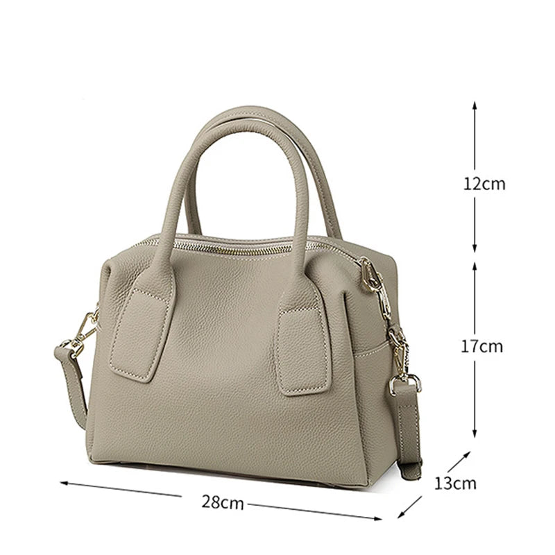 Cowhide Leather Handbags Luxury Handbags Women Bags Designer Famous Brand Women's bag Fashion Genuine Leather Bag - EUFASHIONBAGS