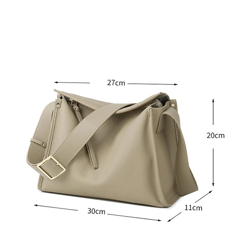 Women's Genuine Leather Handbags Designer Bags Famous Brand Female bag Luxury Shoulder Leather Fashion Bags - EUFASHIONBAGS