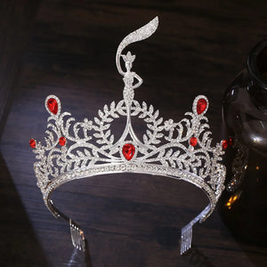 Luxury High Quality Royal Queen Wedding Crown for Women Diadem Large Crystal Banquet Tiaras Party Costume Hair Jewelry Accessory