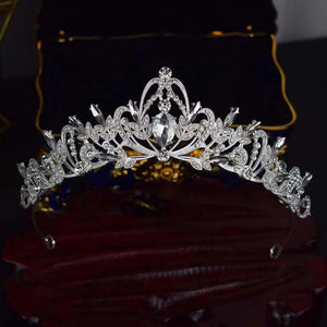 Baroque Luxury Princess Queen Crystal Bridal Crowns Headwear Rhinestone Diadem Tiaras Women Wedding Crown Hair Dress Accessories