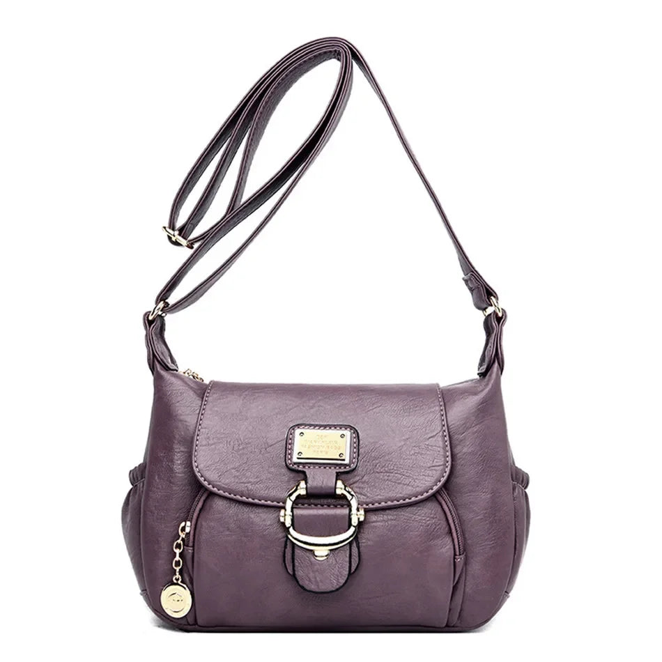 Luxury Brand Handbags Sac A Main Crossbody Bags for Women 2024 Leather Shoulder Bags Female Messenger Bag Soft Flap Bag - EUFASHIONBAGS