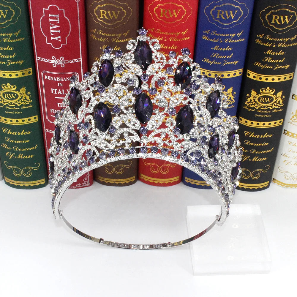 Miss Thailand Power of Resilience Large Diadem High Bridal Crown Beauty Pageant Headdress Wedding Dress Hair Jewelry Accessories - EUFASHIONBAGS