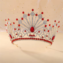 Cargar imagen en el visor de la galería, Royal Crystal Queen King Tiaras and Crowns For Women Hair Jewelry Pageant Prom Diadem Female Headpiece Bridal Head Accessories