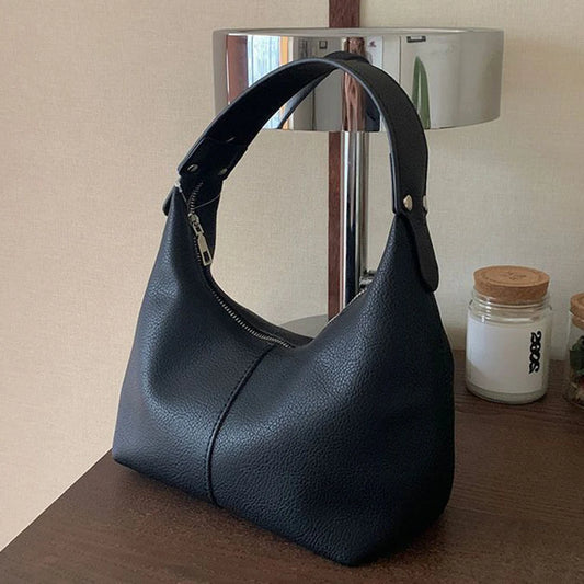 Luxury Handbags for Women Fashion Small Causal Tote Handbag Female Retro Vegan PU Leather Hobo Clutch Purses Shoulder Bag