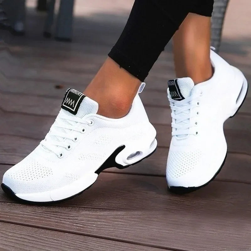 Women Running Shoes Breathable Casual Shoes Outdoor Light Weight White Tenis Sports Shoes Casual Walking Sneakers for Wamen - EUFASHIONBAGS