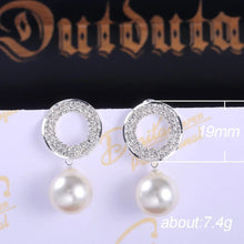 Charger l&#39;image dans la galerie, Luxury Retro Halo Pearl Earrings For Women Valentine&#39;s Day Gift Jewelry n16