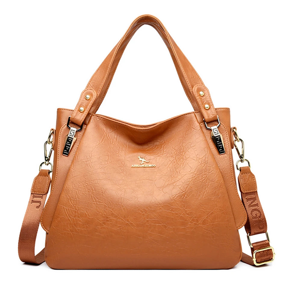 Genuine Brand Soft Leather Top-handle Bags Female Handbags Women Shoulder Crossbody Tote Messanger Bag