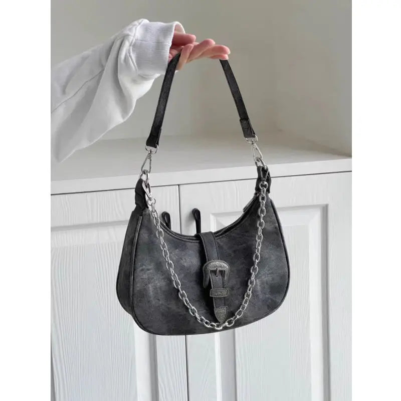 Vintage Shoulder Bags Female Fashion Summer Chains Korean Style Women's Bag Trend Latest Design Harajuku Bolso Mujer - EUFASHIONBAGS