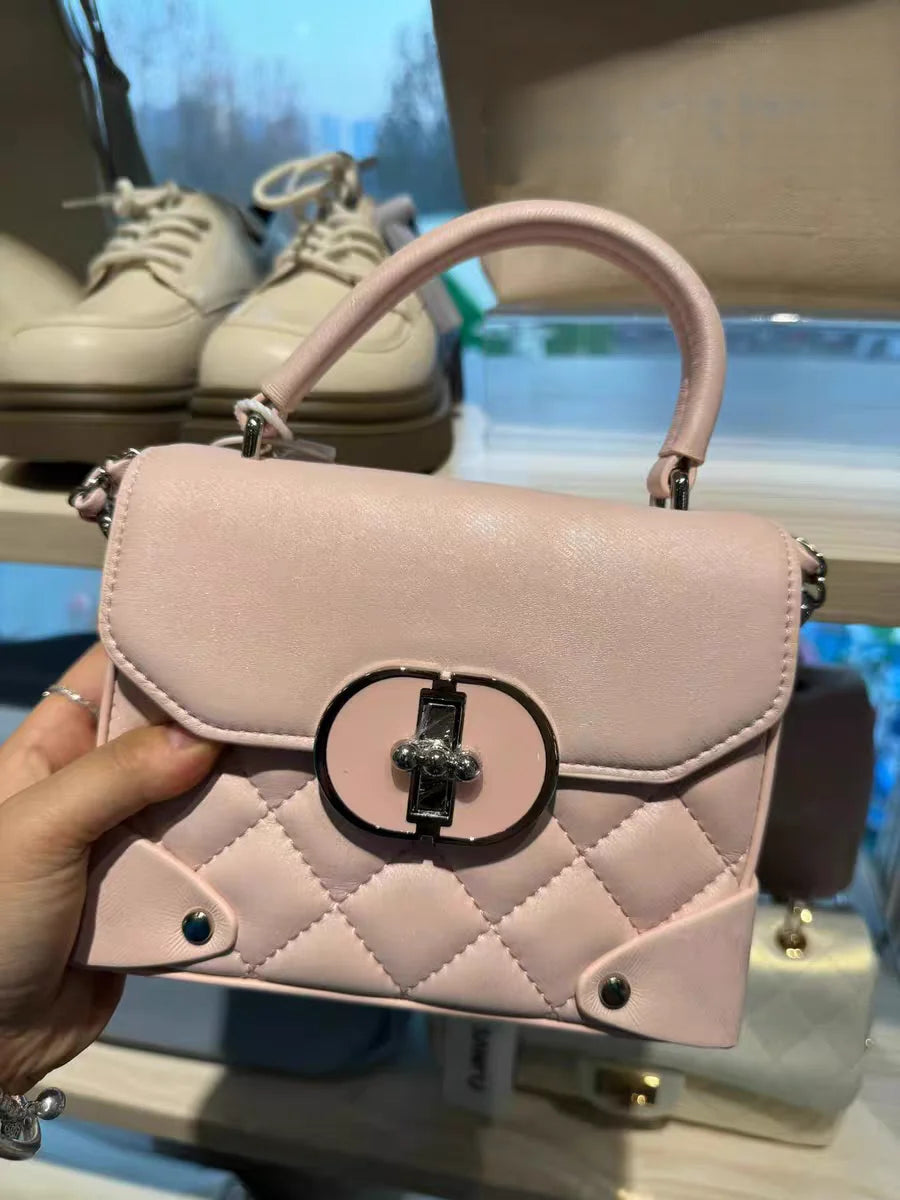 Sweet Cute Pink Y2k Hand Bag Women Harajuku Handle Chic Casual Messenger Bag Fairycore Aesthetic Crossbody Bags - EUFASHIONBAGS