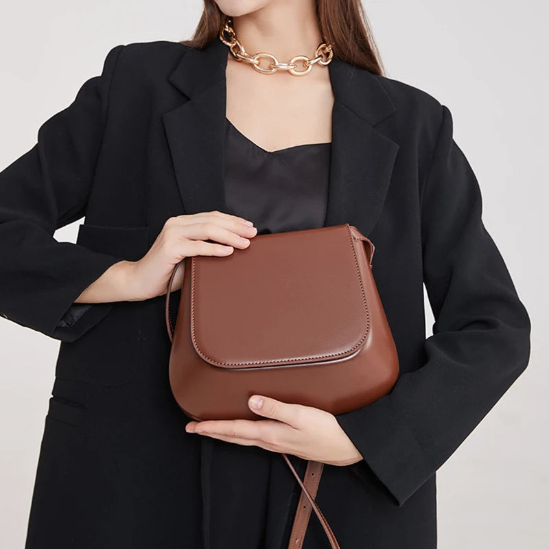 Fashion Trend Women's Bag Luxury Designer Crossbody Bag PU Leather Vintage Women Shoulder Bag