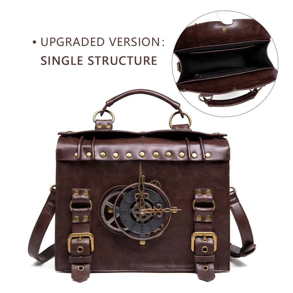 Medieval Renaissance punk industrial retro style women's shoulder bag messenger crossbody bag handbag messenger birthday gift