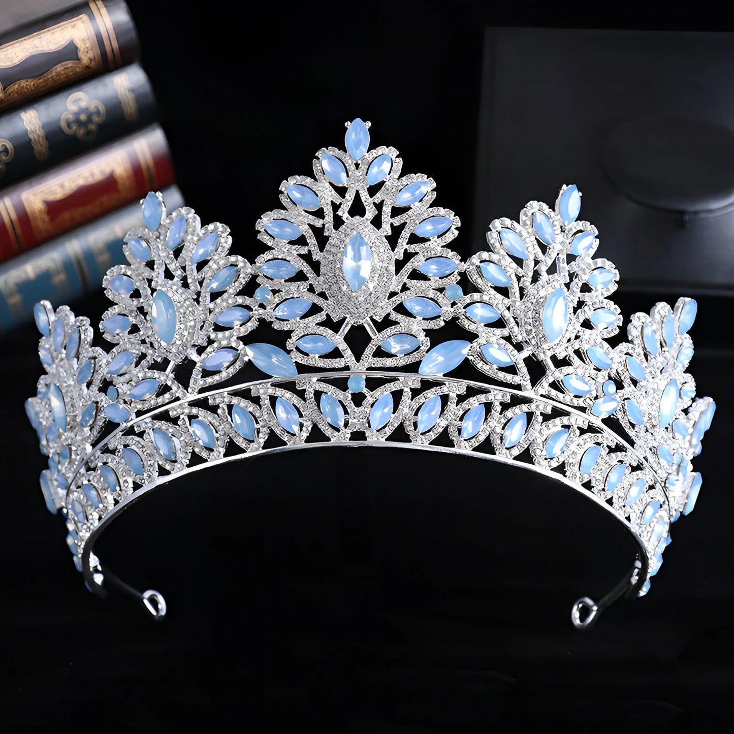 Luxury Crystal Tiara Crowns for Girl Women Pageant Prom Diadem Wedding Bride Hair Jewelry Accessories Bridal Hair Ornaments - EUFASHIONBAGS