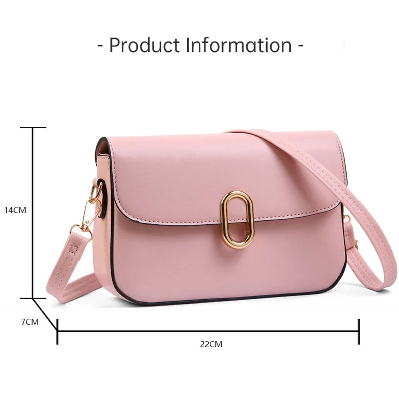 Women's Crossbody Bag 2024 New PU Leather Women Shoulder Bags Fashion Light-weight Mobile Phone Wallet Storage Female Flap Bag