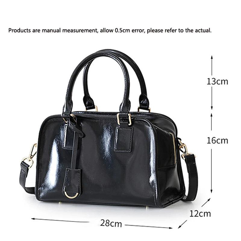 Cowhide Leather Handbags Luxury Handbags Women Bags Designer Famous Brand Women's bag Fashion Genuine Leather Bag - EUFASHIONBAGS