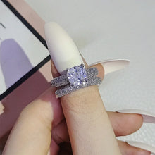 Load image into Gallery viewer, Luxury Cushion Wedding Ring Set for Women Valentine&#39;s Day gift n06