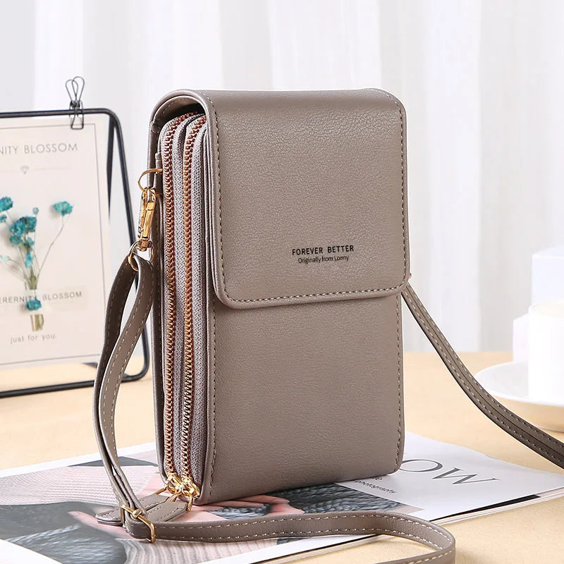 wallet woman Sling Bag Mini Crossbody Bag Fashion touchscreen Phone Purse Breast Shoulder Bag ma'am Portable Shoulder Chest Pack