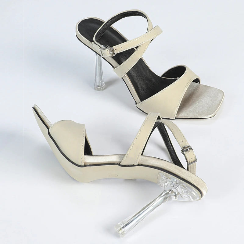 Street Fashion Ankle Buckle Strap Designer High Heels Women Sexy Party Stripper Fetish Sandals Female Summer Shoes Green - EUFASHIONBAGS