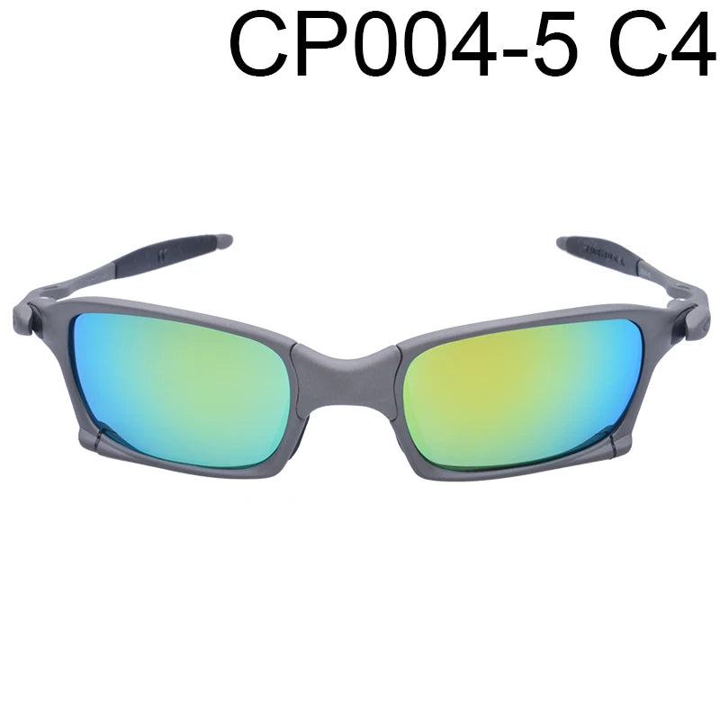 Man Polarized Sunglasses Cycling Glasses UV400 Fishing Sunglasses Metal Bicycle Goggles Cycling Eyewear Riding Glasses A1-4