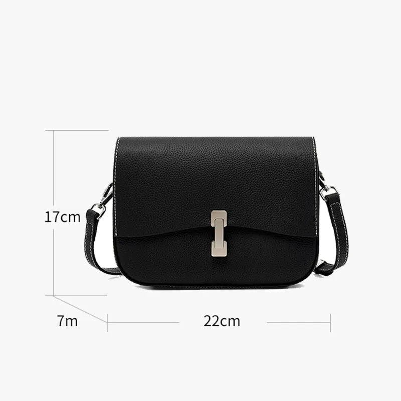 Genuine Leather Women's Crossbody Bag Luxury Designer Cowhide Women Shoulder Bag Fashion High Quality Square Bags