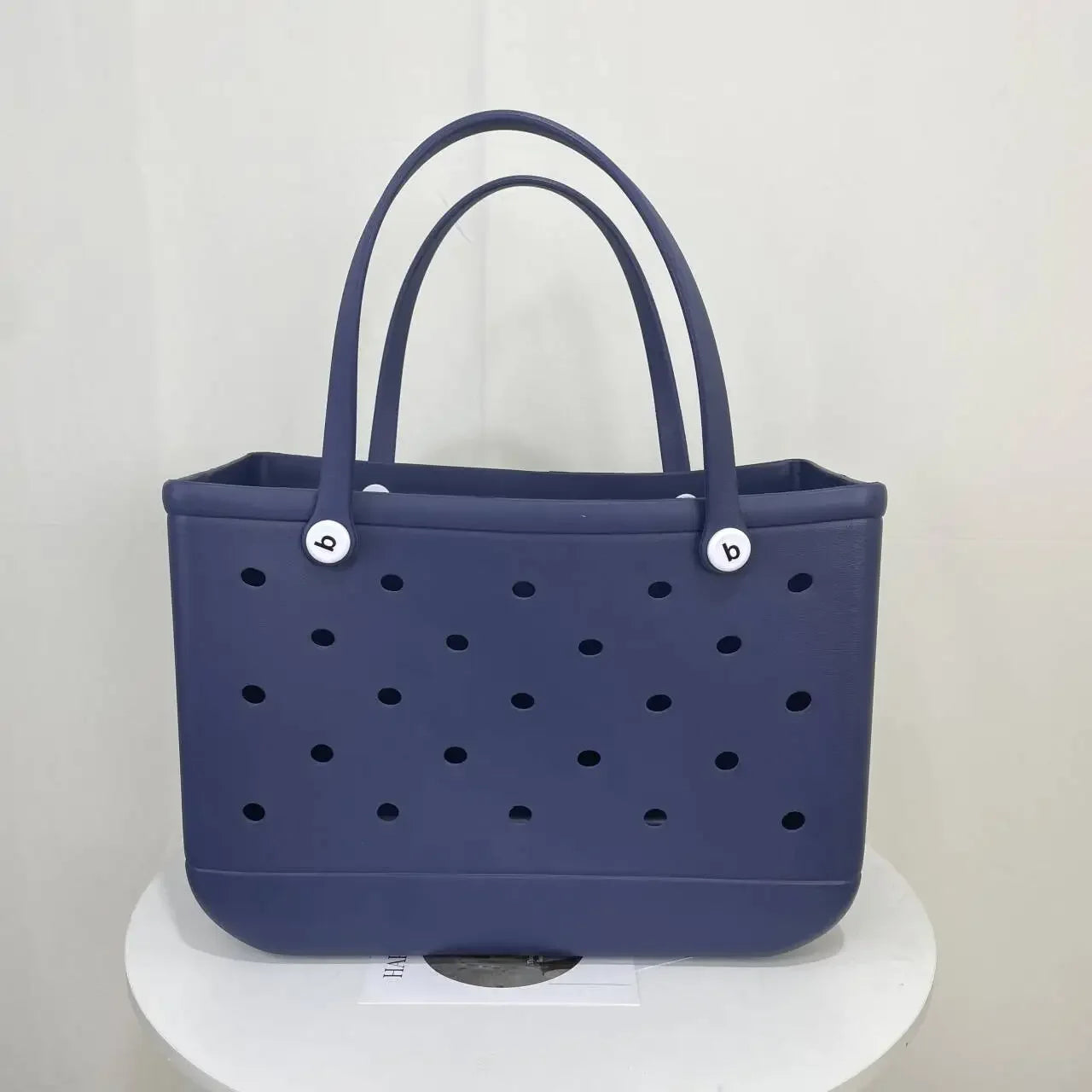 Croc Beach Tote Bag Rubber EVA Waterproof Basket Extra Large Women Shopping Shoulder Handbag Beach Jelly Sac Tote Bag Purse - EUFASHIONBAGS