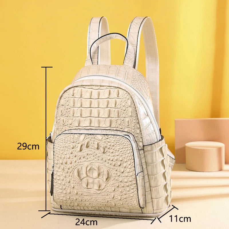 women's leather backpack women's brand Luxury Designer Women's bag High Quality Cowhide leather backpack - EUFASHIONBAGS