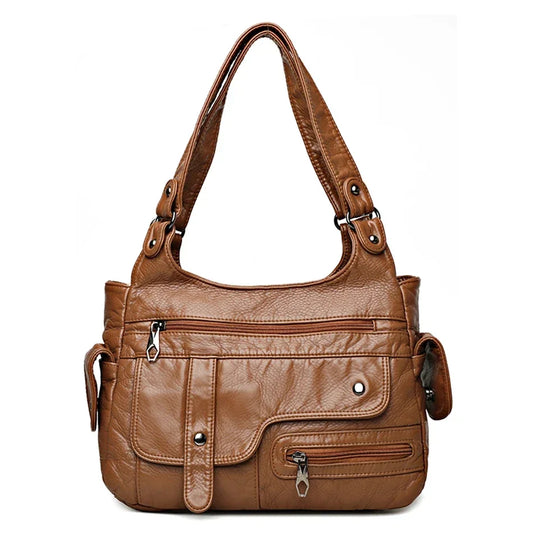 Genuine Brand Soft Leather Handbags High Quality Women Bags Small Casual Female Messenger Shoulder Bag