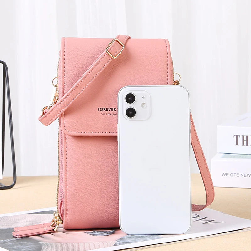 wallet woman Sling Bag Mini Crossbody Bag Fashion touchscreen Phone Purse Breast Shoulder Bag ma'am Portable Shoulder Chest Pack