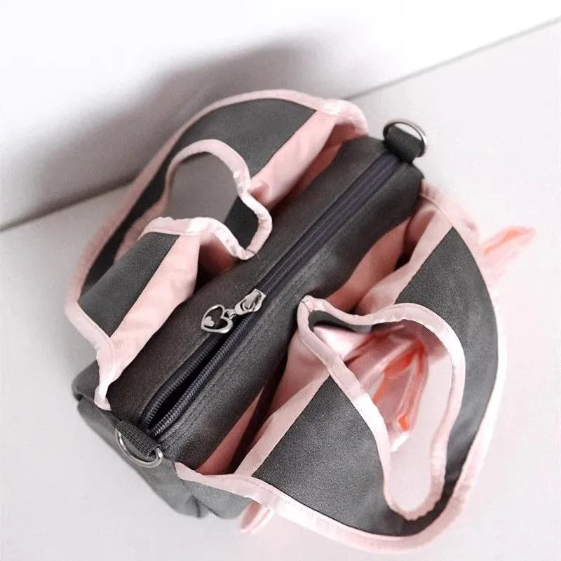 Bow Y2k Handbag Women Vintage Zipper Casual Crossbody Bags Purse Ladies Retro Handle Pink Messenger Bag Chic - EUFASHIONBAGS