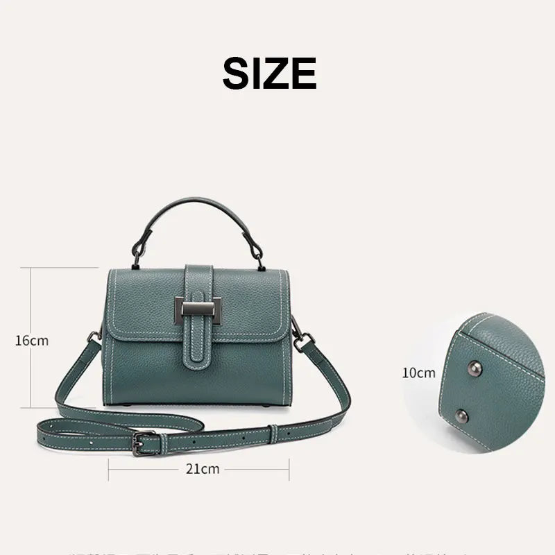 New Women's Bag High Quality Cowhide Fashion Crossbody Bags Genuine Leather Women Shoulder Bag Luxury Female Handbags