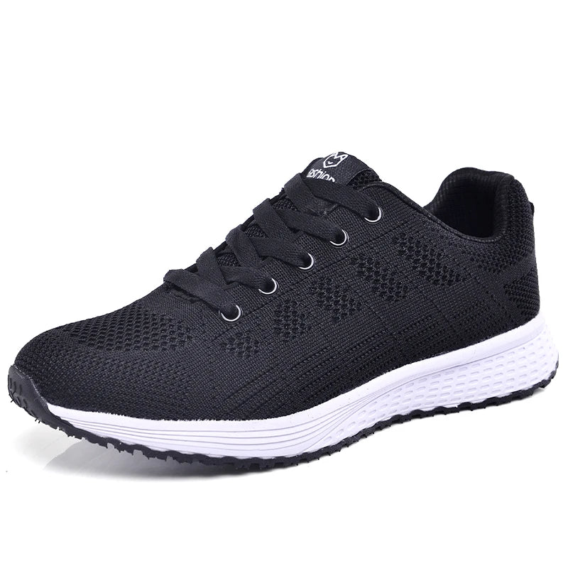 New Shoes for Women Casual Fashion Running Shoes Lace Up Mesh Walking Gym Shoes Breathable Lightweight Sneakers Athletic - EUFASHIONBAGS